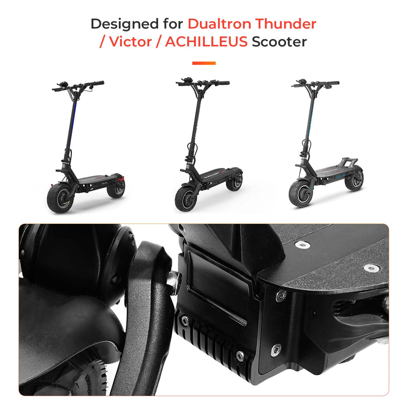 Load image into Gallery viewer, Ulip Front Wheel Cover for Dualtron Thunder Victor ACHILLEUS scooter, showcasing durable black scooter accessory with detailed design.