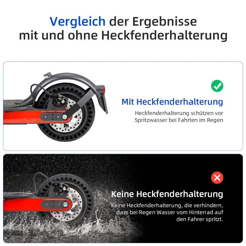 Загрузить изображение в просмотрщик галереи, Ulip metal rear fender bracket for Xiaomi M365 Pro electric scooter, replacement part with mounting hardware visible.