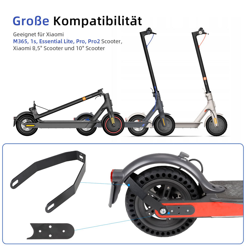 Загрузить изображение в просмотрщик галереи, Ulip rear fender metal bracket for Xiaomi M365 Pro and Pro 2 electric scooter, replacement part with sturdy metal construction.