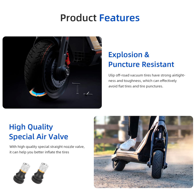 Load image into Gallery viewer, Ulip 2-pack 90/55-7 tubeless electric scooter tires for Segway Ninebot GT1 GT2, off-road vacuum tire replacement for wheels.
