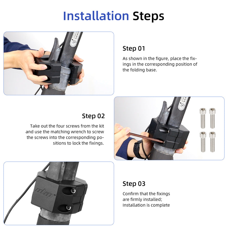 갤러리 뷰어에 이미지 로드, ulip Electric Scooters Folding Clamp Aluminum Vertical Rod Rugged Lock Parts Tighten Clamp Accessories for Segway Ninebot Max G30 G30LP G30E G30D Scooter