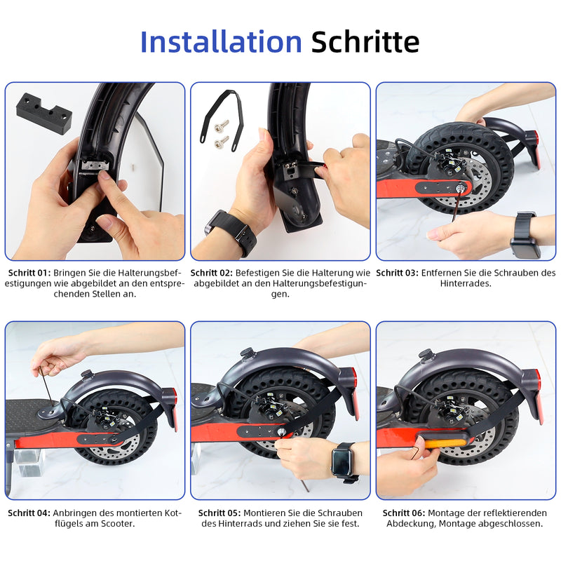 갤러리 뷰어에 이미지 로드, ulip Rear Fender Metal Bracket for Xiaomi M365 Pro Pro 2 1S MI 3 Electric Scooter Replacement Part