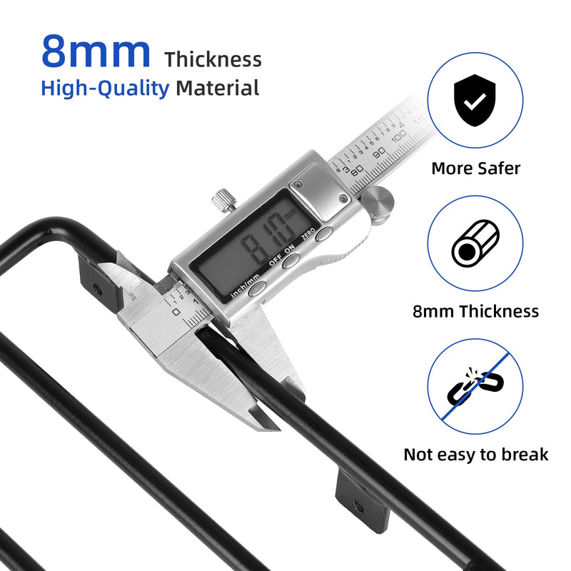 Chargez l'image dans la visionneuse de la galerie, Digital caliper measuring 8mm thick black metal rod, high-quality, durable material.
