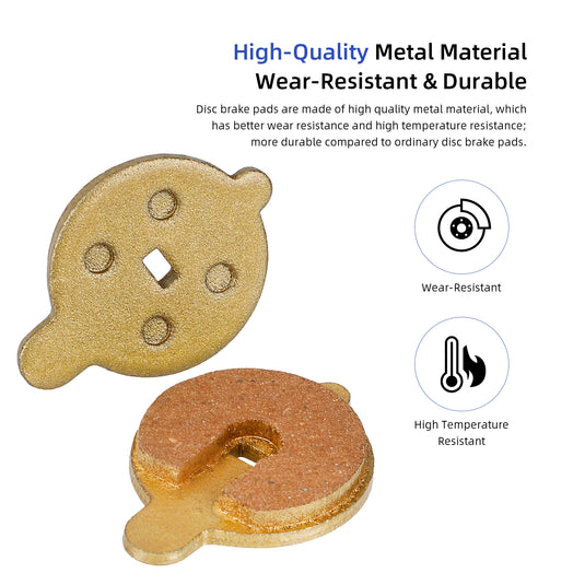 Ulip Scooter Brake Pads 2Pcs High Braking Force Disc Brake Pads Replacement Parts Scooter Accessories Compatible for NIU Electric Scooter KQi3 KQi3 Pro KQi2