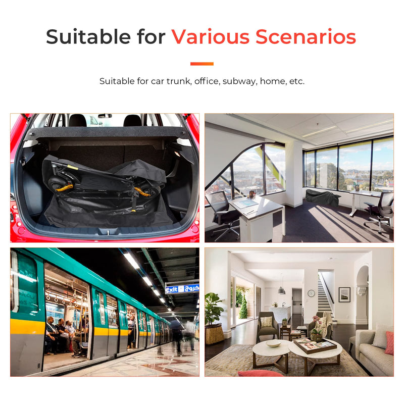 Load image into Gallery viewer, Ulip scooter bag for electric scooters, lightweight foldable storage bag compatible with Segway Ninebot G30 MAX, Xiaomi M365 Pro, and more.