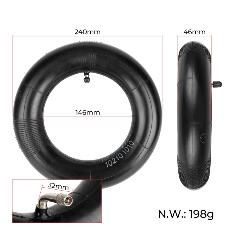 Load image into Gallery viewer, Ulip 2-pack 10x3 replacement inner tubes with 90-degree valve for scooter tires 255x80 90/65-6.5 80/65-6, suitable for scooter repair