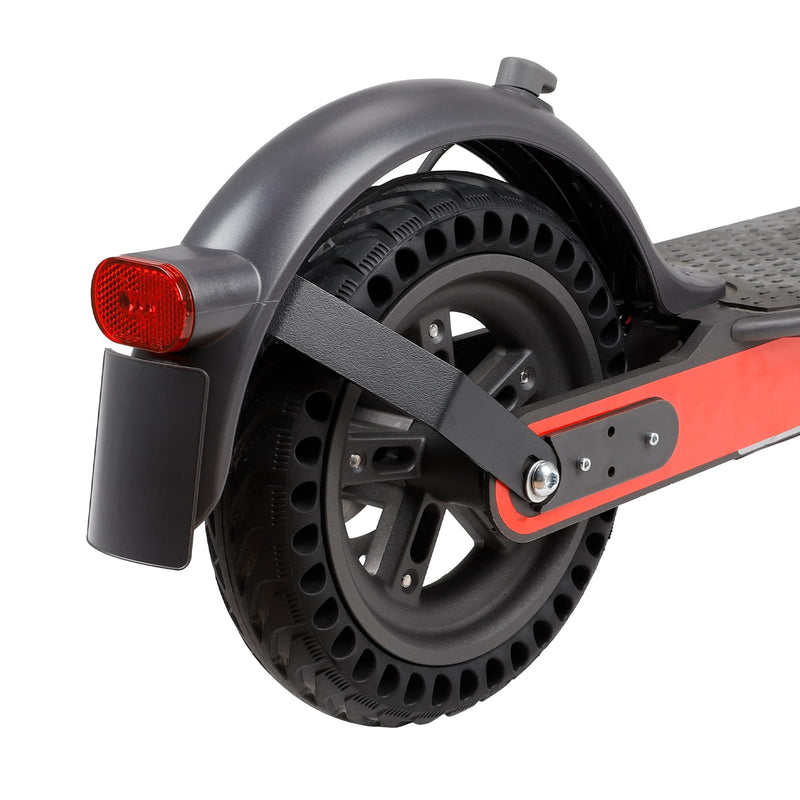 Загрузить изображение в просмотрщик галереи, Ulip metal rear fender bracket for Xiaomi M365 Pro scooter, replacement part, shown mounted on electric scooter frame.