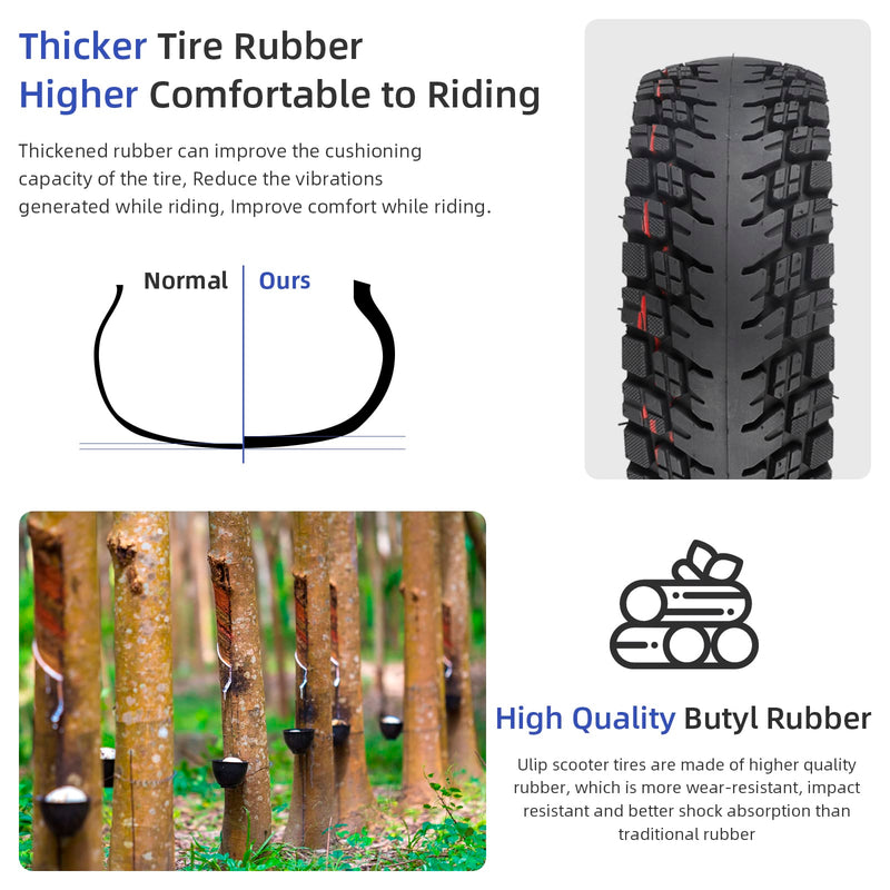 Load image into Gallery viewer, Pair of Ulip off-road tubeless scooter tires with valves for Speedway5, Dualtron 3, Hover-1 Alpha, and G4 scooters.