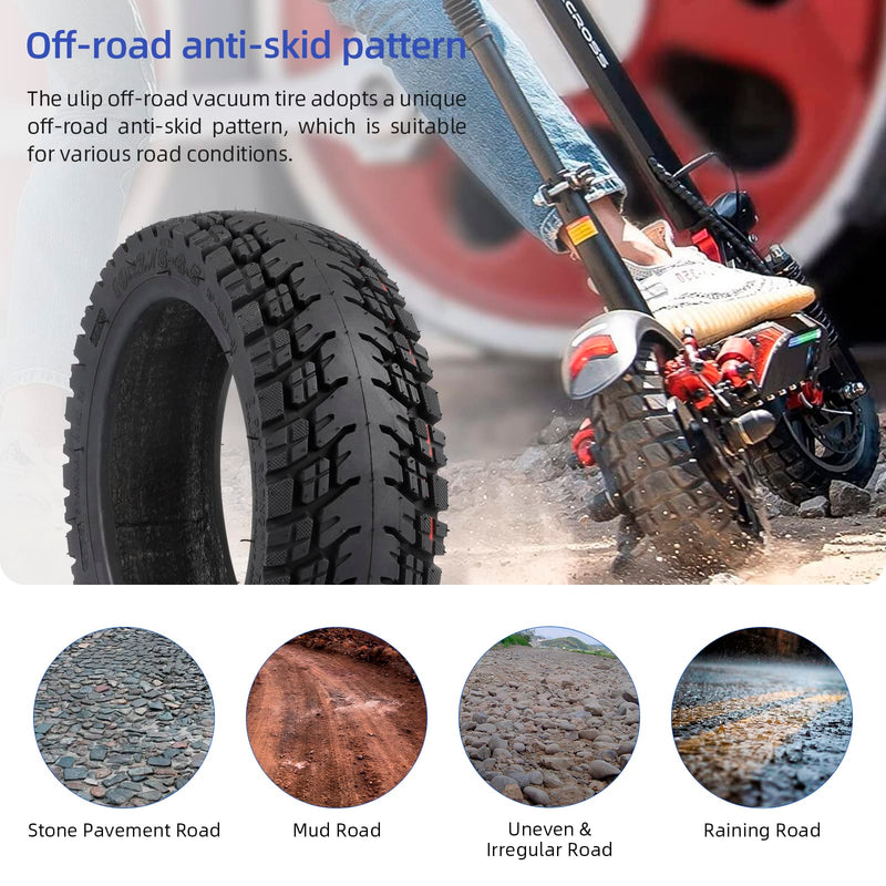 Load image into Gallery viewer, Ulip 2-pack 10x2.75-6.5 off-road tubeless scooter tires with valves for Speedway5, Dualtron 3, Hover-1 Alpha, and G4 scooters.