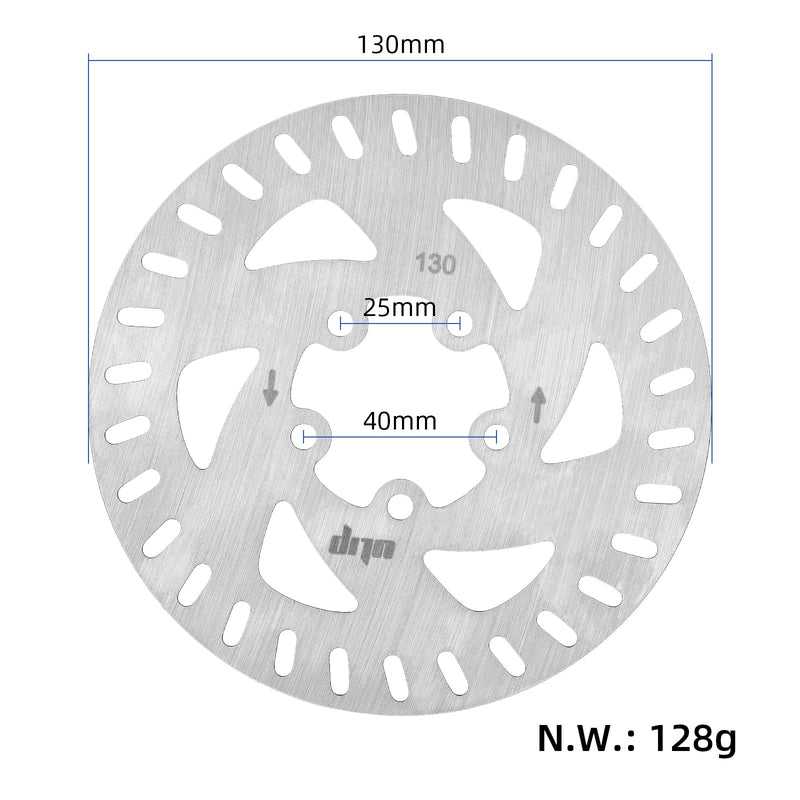 Загрузить изображение в просмотрщик галереи, Ulip brake disc 130mm for Xiaomi 4 Pro electric scooter, 5-hole mounting, scooter spare parts accessory.