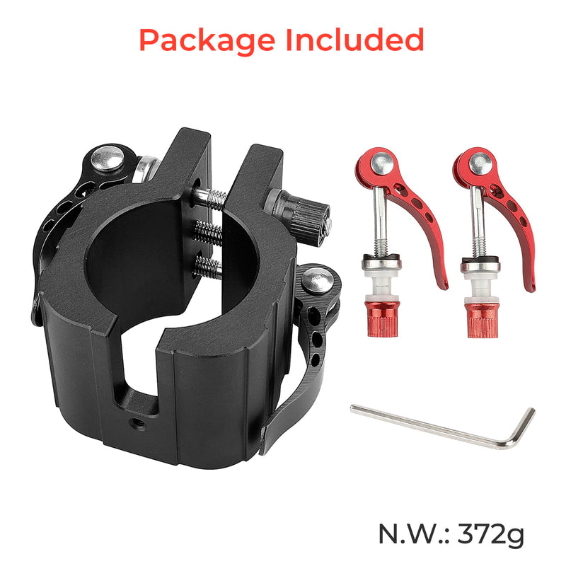 Load image into Gallery viewer, Ulip folding clamp for electric scooters, made of aluminum alloy, securing vertical rod on Zero 8X, 10X, 11X series scooter accessories.