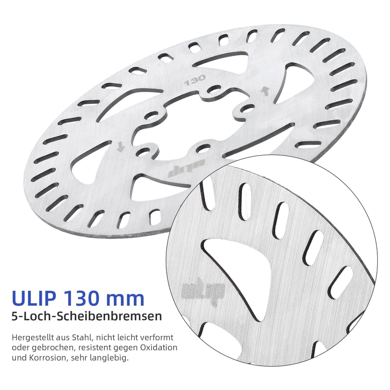 Загрузить изображение в просмотрщик галереи, Ulip brake disc for Xiaomi 4 Pro electric scooter, 130mm, 5-hole disc brake spare part for scooter accessories.