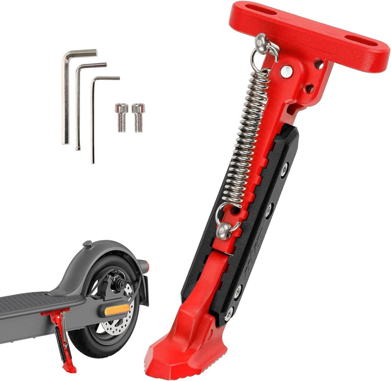 Load image into Gallery viewer, Ulip electric scooter kickstand support stand for Gotrax G4, Hiboy S2 Pro, Xiaomi M365, and more, adjustable parking accessory.