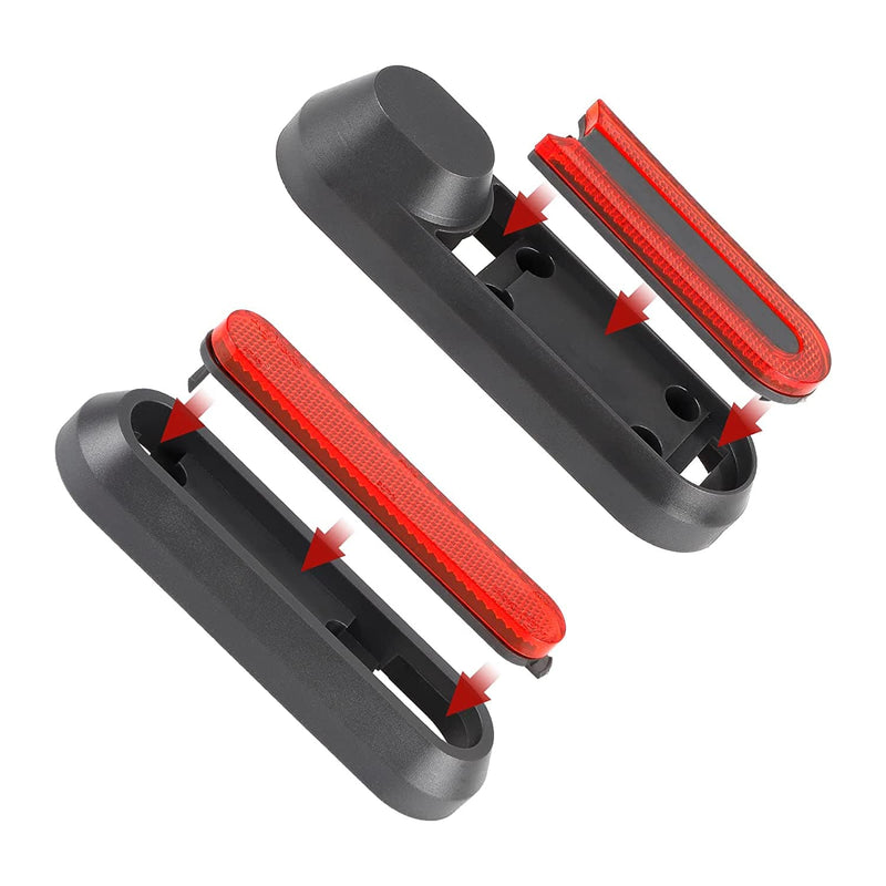 Load image into Gallery viewer, Ulip scooter reflective decorative side covers for Xiaomi M365 and Pro series, set of 4 front and rear wheel side covers.
