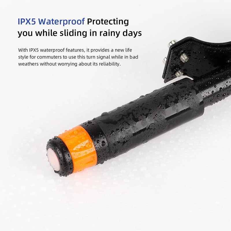 Load image into Gallery viewer, Ulip kids scooter handle grip bar with rechargeable turn signal lights and non-slip surface for Segway Ninebot Max G30 ES series.