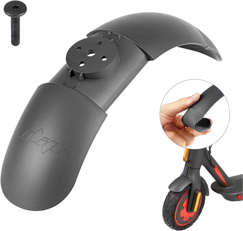 Chargez l'image dans la visionneuse de la galerie, Electric scooter front fender mudguard with mounting screw, close-up and installation example