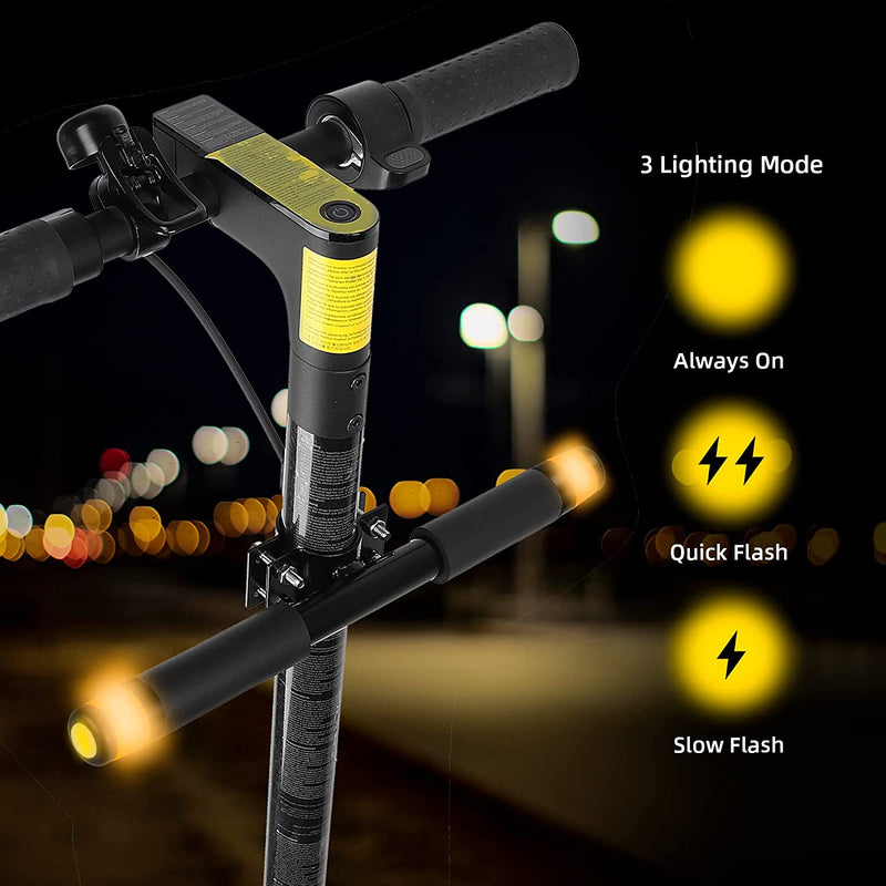 Load image into Gallery viewer, Ulip kids scooter handle grip bar with rechargeable turn signal lights for Xiaomi M365 and Segway Ninebot F20 F30 scooters.