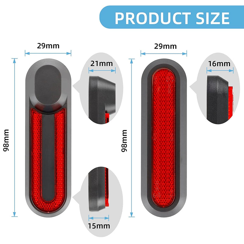 Load image into Gallery viewer, Set of four Ulip scooter reflective decorative side covers for Xiaomi M365 and Pro models, for front and rear wheel modification.