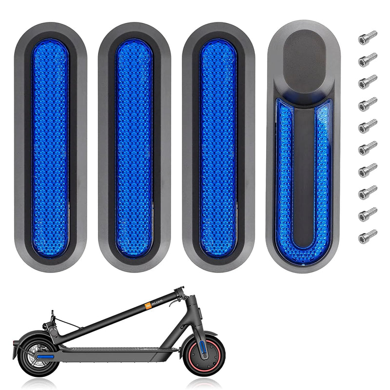 Load image into Gallery viewer, Ulip scooter reflective decorative side covers for Xiaomi M365 and Pro models, set of 4 wheel side covers for scooter modification.