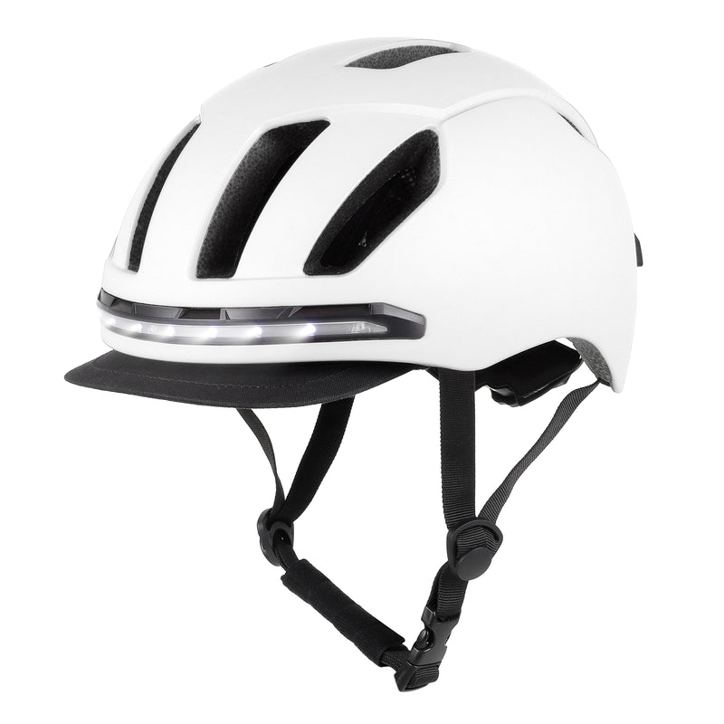 갤러리 뷰어에 이미지 로드, Ulip Smart Bicycle Helmet with Front Rear LED Light Detachable Visor and Lining for Adults Men Women Bike Skateboard Cycling Roller Scooter Commute