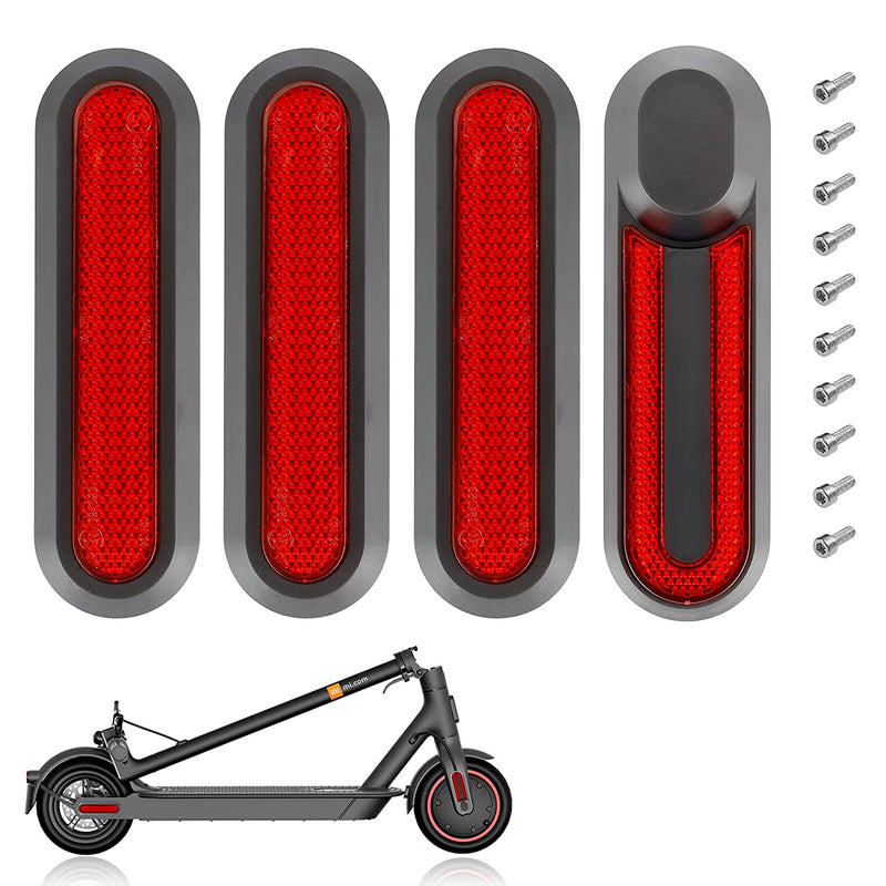 Load image into Gallery viewer, Ulip scooter reflective side covers for Xiaomi M365, 1s, Pro, Pro2, MI3, MI4, and Essential; decorative front and rear wheel covers.