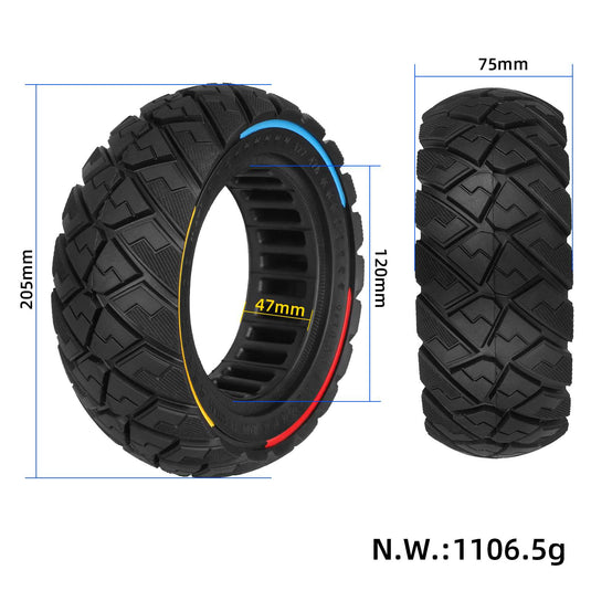 9 Inch 9x3.0-5.5 Puncture-Proof Solid Tire for 2024 Kukirin G2 Pro | ULIP
