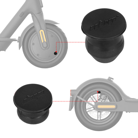 ulip 2 шт. резиновые заглушки для колпака ступицы скутера, заглушка для воздушного отверстия колеса с твердой шиной, аксессуары для передних и задних колес для скутера Xiaomi M365/1S/Pro/Pro2/MI3