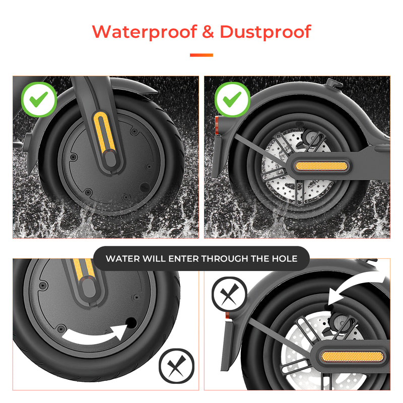갤러리 뷰어에 이미지 로드, ulip 2 PCS Scooter Hubcap Rubber Plugs Solid tire wheel air hole plug Front and Rear Wheel Accessories for Xiaomi M365/1S/Pro/Pro2/MI3 scooter
