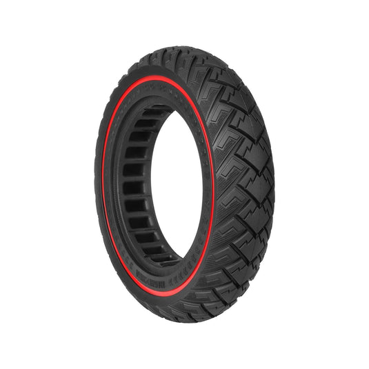 10x2.125 Off-Road Solid Tire 10 Inch with Red Circle (ID 141mm) for Xiaomi M365 Pro Pro2 1S and HX X6 X7 X8 | ULIP
