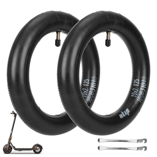 ulip (2-Pack) 10x2.125 Replacement Inner Tubes with straight valve for Ninebot F30 F20 F25 F40 Scooter for 10 inch Scooter