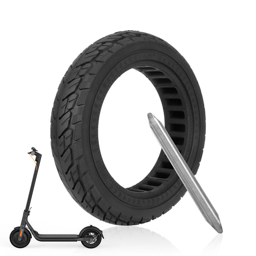 ulip 10x2.125 Solid Scooter Tire Front and Rear Wheels Replacement for Segway Ninebot F20 F25 F30 F40 scooter for 10 Inch off-road solid tire
