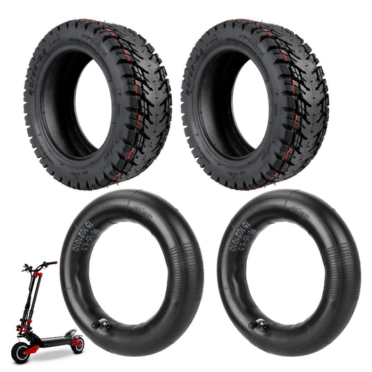 ulip (2 Pack) 90/65-6.5 Off Road Tire with Inner Tube Pneumatic Tyre for Dualtron Ultra Thunder Zero 11X Speedual Plus scooter 11inch tire