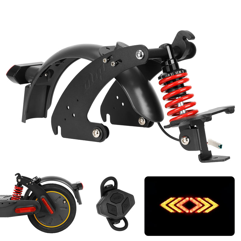 Load image into Gallery viewer, ulip Rear Suspension Upgrade Kit Shock Absorber for Segway Ninebot Max G30 G30LP G30E Electric Scooters with Rear Fender and turning signal Taillight
