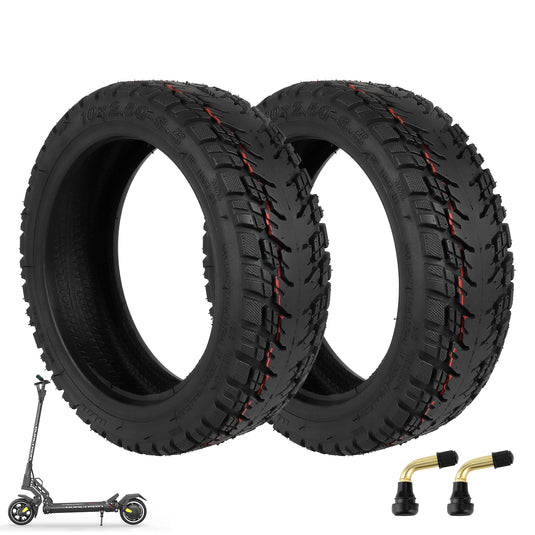 ulip (2 Pcs) 10x2.50-6.5 Off-Road tubeless scooter tire with valve Tire Replacement for Dualtron mini / INMOTION L9 scooter for 10 Inch Electric Scooter