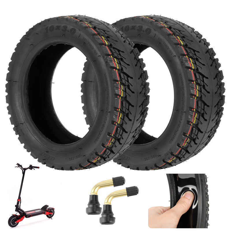 Load image into Gallery viewer, ulip (2 Pack) 10 x 3 Off Road Tire with Built-in Live Glue Repairable for Nanrobot Joyor Varla Eagle Apollo Ghost zero 10x kaabo WOLF WARRIOR MANTIS scooter 80/65-6,255x80 tire
