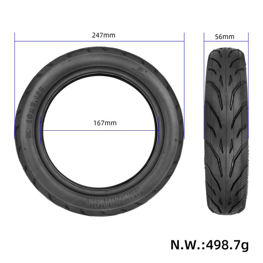 Ulip store 10x2.125 inner tube and tire set for 10-inch electric scooter, scooter parts, durable rubber tire and inner tube.
