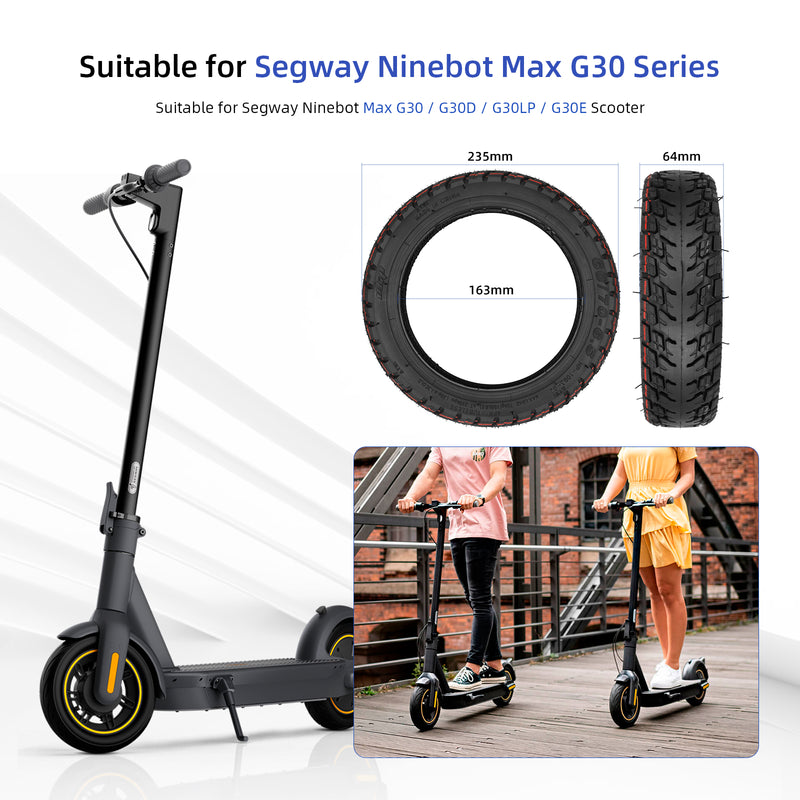 Load image into Gallery viewer, ulip (2 Pack) 60/70-6.5 Off Road Tire with Built-in Live Glue Repairable for Segway Ninebot Max G30 G30D G30LP G30E Scooters
