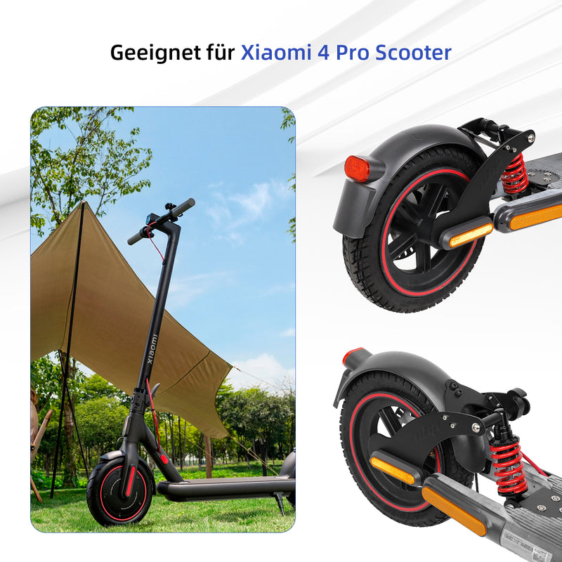 Load image into Gallery viewer, ulip Rear Suspension Upgrade Kit Shock Absorber for Xiaomi Electric Scooter 4 Pro with Rear Fender and Large Taillight
