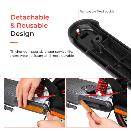 Ulip Scooter Reflective Decorative Side Cover Scooter Accessories Rear Wheel Side Cover Modification Set Scooter Part for Xiaomi 4 pro scooter