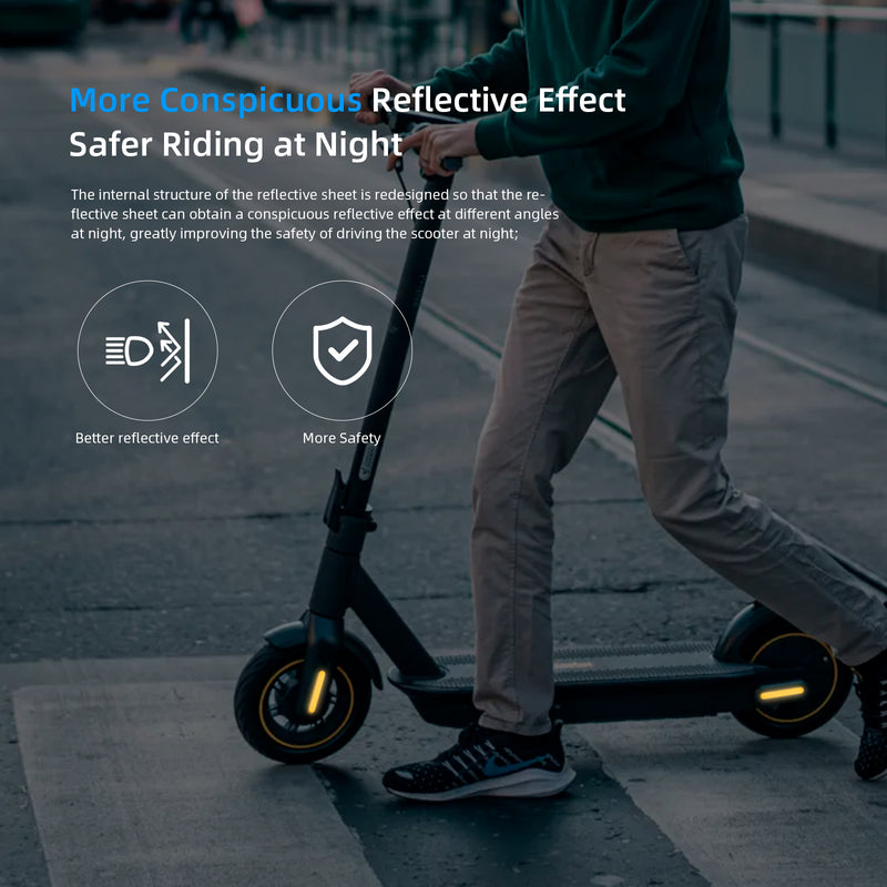 Chargez l&#39;image dans la visionneuse de la galerie, ulip Scooter Increases Reflective Strips Reflective Stickers Body Stickers Waterproof Plastic Cover Reflective Safety Stickers for Segway Ninebot Max G30 Electric Scooter
