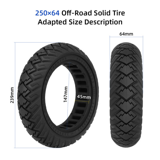 ulip 250*64 Solid Tire Front Rear Wheels Scooter Replacement Accessories for xiaomi 4 Ultra scooter
