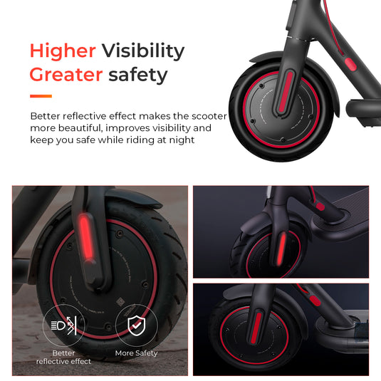 Ulip Scooter Reflective Decorative Side Cover Scooter Accessories Front Wheel Side Cover Modification Set Scooter Part for Xiaomi 4 pro scooter