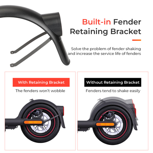 Ulip Rear Fender Mudguard Bracket Rear Fender Scooter Replacement Accessory with hook Compatible with Xiaomi 4 pro Scooter with Screws