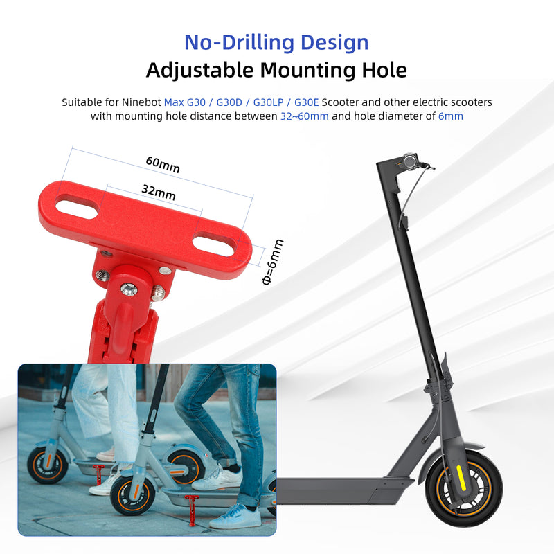 Load image into Gallery viewer, ulip Scooter Kickstand Parking Stand Feet Support Replacement Part Compatible for Ninebot Max G30/Max G30LP Electric Scooter
