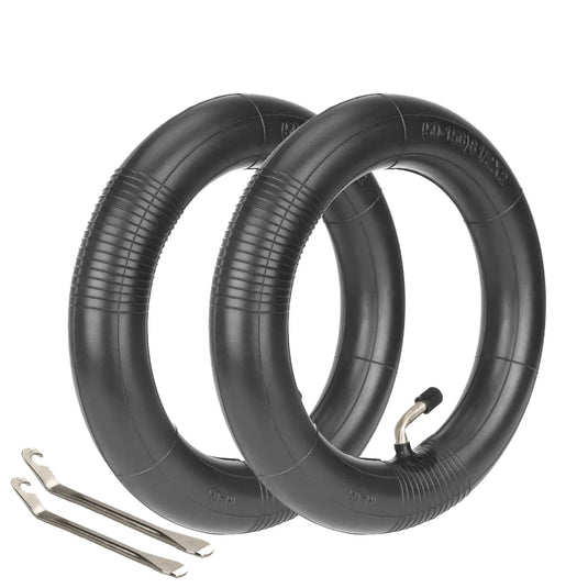 8.5 Inch 8 1/2x2 Reinforced Inner Tubes (2-Pack) with 45° Bent Valve & 2 Pry Bars for Xiaomi M365 & Xiaomi Pro | ULIP
