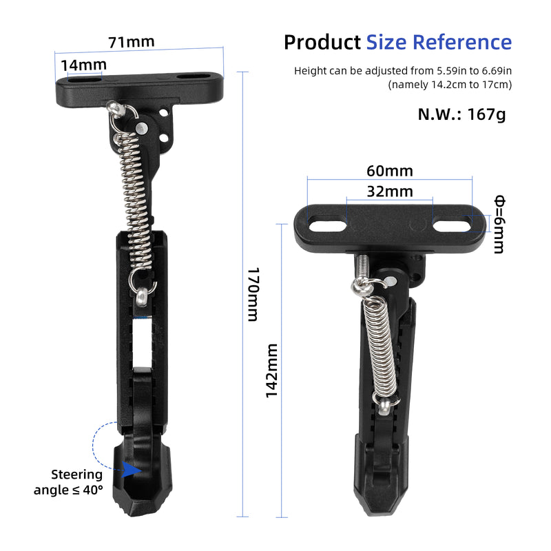 Load image into Gallery viewer, ulip Electric Scooters Kickstand Adjustable Parking Stand Feet Support Replacement Accessories for Gotrax G4 Hiboy S2 Pro Xiaomi M365 1S Pro Pro2 MI3
