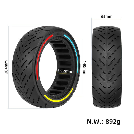 8.5x2.5 (8.5 Inch) City Road Solid Tire with Tri-Color Circle for DUALTRON MINI | ULIP