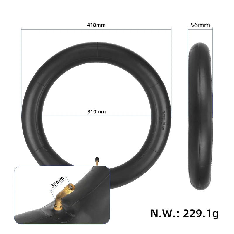 Chargez l'image dans la visionneuse de la galerie, 16 Inch 16x3.0 Thickened Inner Tube with 45-Degree Outward Valve for Electric Bicycle &amp; Scooter | ULIP
