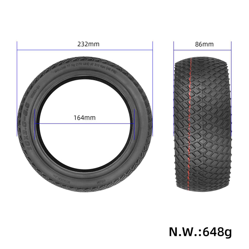 갤러리 뷰어에 이미지 로드, 10*3.0-6.5 tubeless tire 10 inch scooter tire 1PCS
