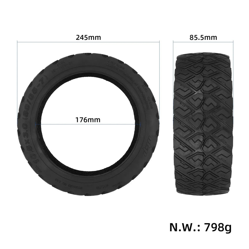 Cargue la imagen en el visor de la galería, 10.5x3.0 (80/55-7.0) Tubeless Tire 10.5 Inch City Road Vacuum Tyre for Segway P65D | ULIP
